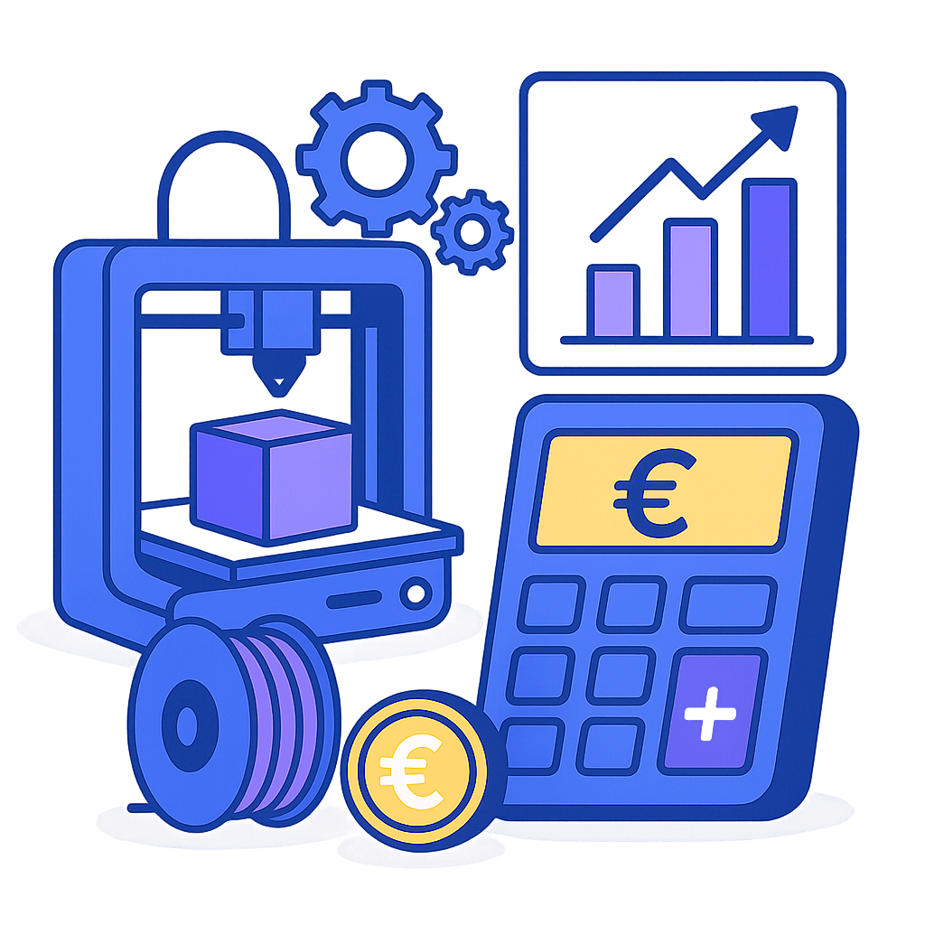Ilustración calculadora 3D